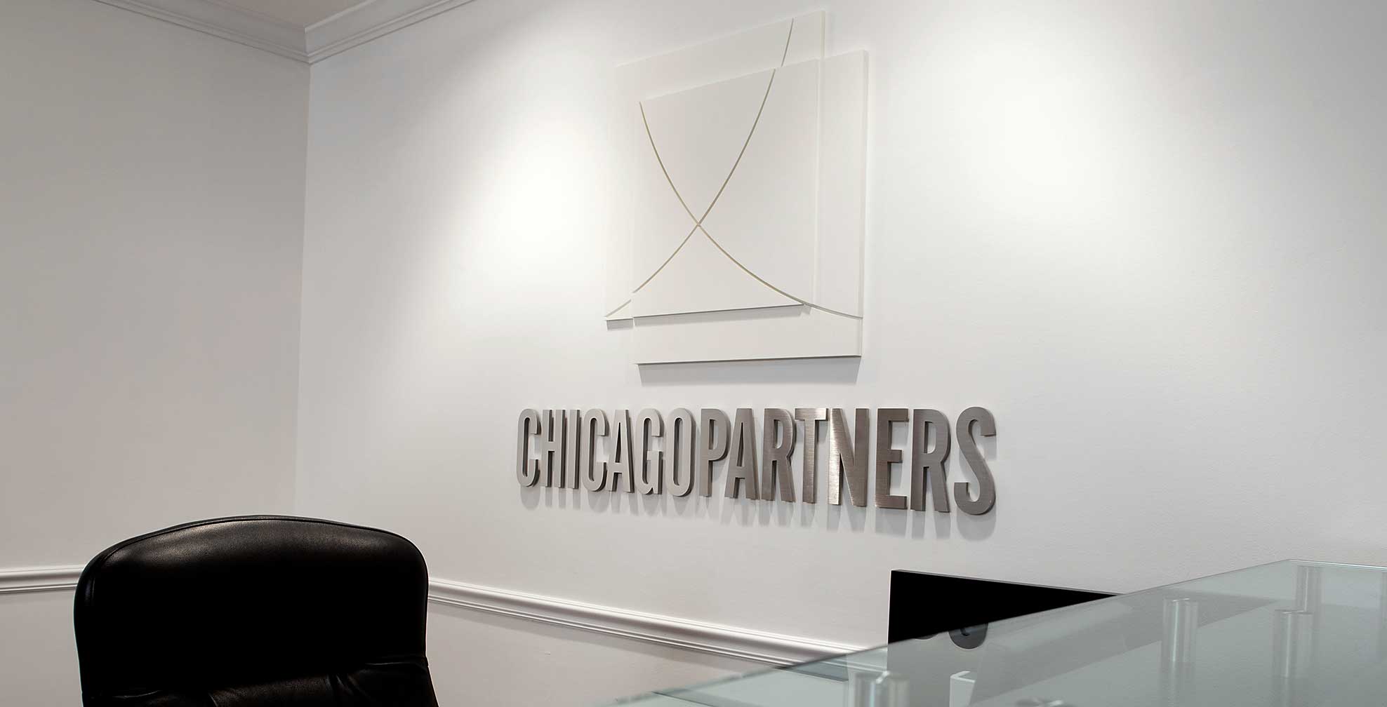 chicago-partners_sign.jpg Art Direction by: Bart Crosby, Crosby Associates